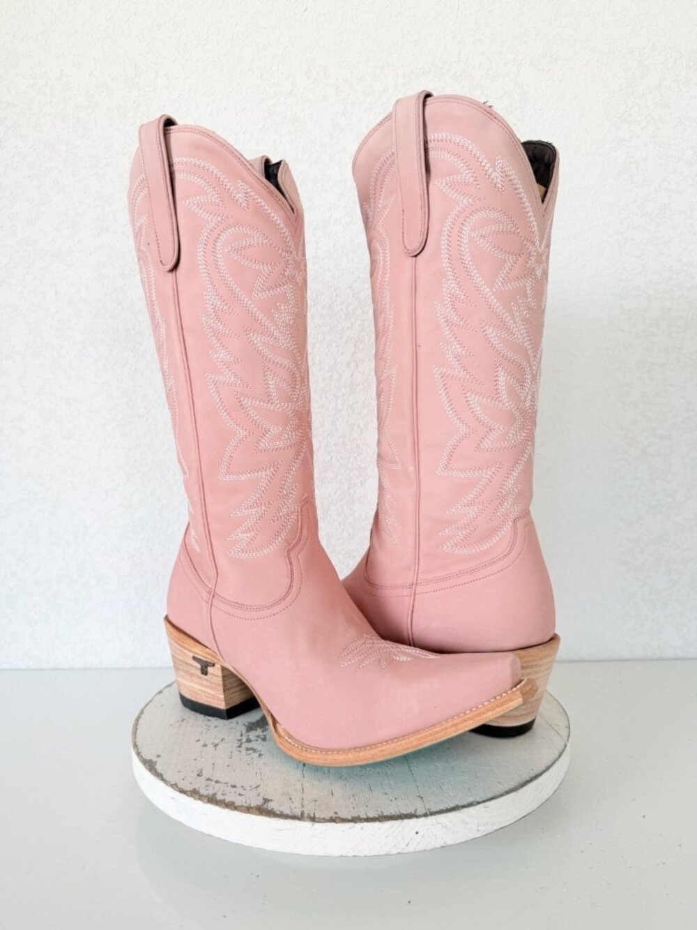 Lane SMOKESHOW Pink Cowboy Boots Womens 11 Western Cowgirl Mid Calf Snip Toe